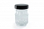 Glass storage jar "Prestige" 0,25L, black
